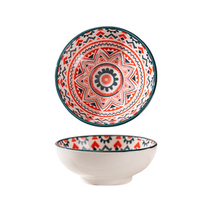 3寸陶瓷釉下彩日式手绘味碟家用餐厅创意酱油醋碟小碟子迷你超小