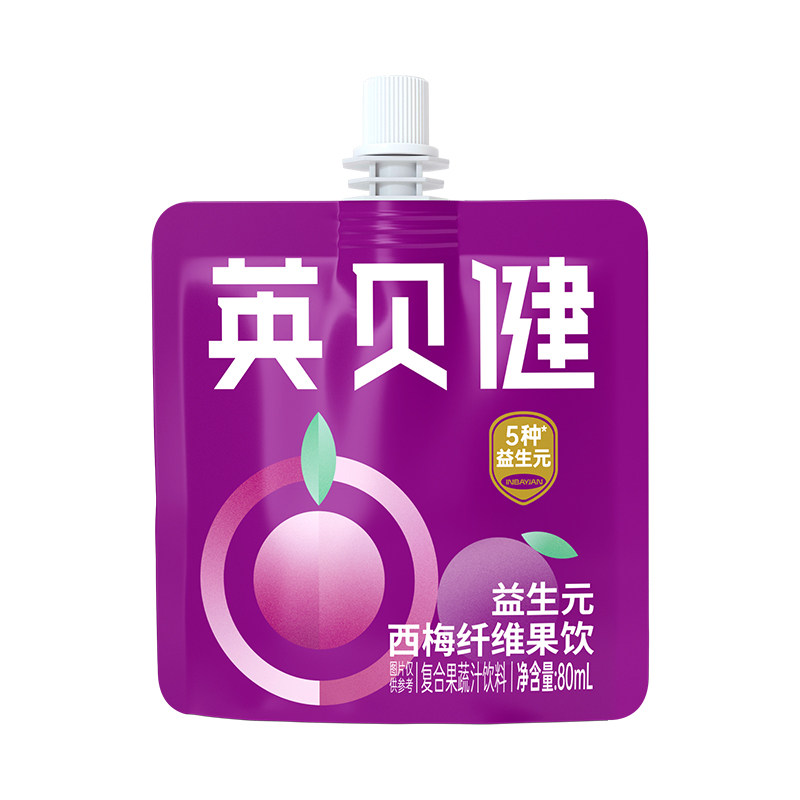 英贝健金标益生元西梅汁袋装
