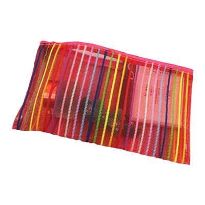 七彩线条透明化妆包 化妆品收纳包 便携化妆包迷你可爱洗漱袋