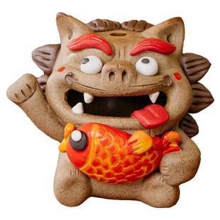 围炉集物貔貅茶宠精品可养陶瓷摆件线香插倒流香炉盖置高级感礼物