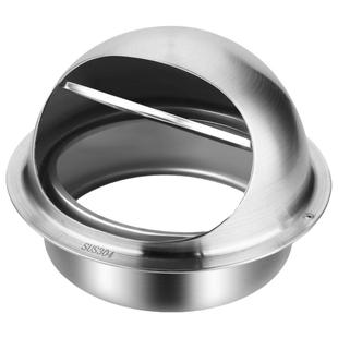 外墙不锈钢风帽止回阀油烟机出风口罩排烟口排风止逆阀防雨防风罩