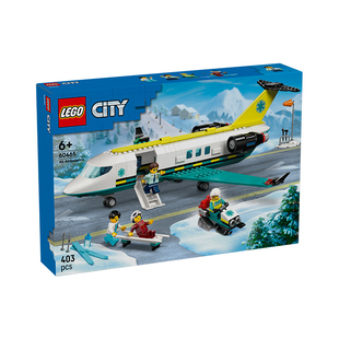 LEGO乐高城市系列60465航空医疗救援飞机儿童益智拼装积木玩具礼