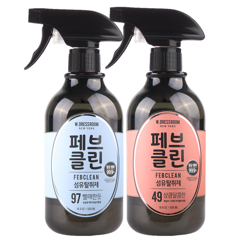 韩国WDRESSROOM衣物香氛织物除味喷雾空气清新剂500ml*2