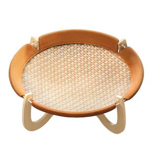 藤编猫窝四季通用夏季吊篮宠物床猫咪安全感窝小猫编织凉席睡窝