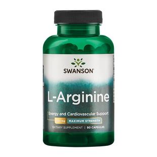 Swanson斯旺森L-左旋精氨酸胶囊一氧化氮辅助男性精力非瓜氨酸