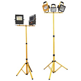 户外支架投光灯2米升降式灯架移动便携球场广场工地照明灯三脚架