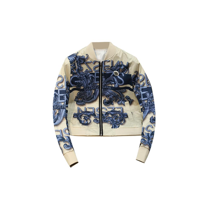 香港奢感设计师潮牌印花棒球服男