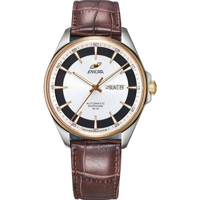 英纳格手表男蓝牌系列机械手表