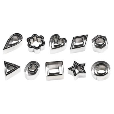 百陶会不锈钢印泥模具30件套