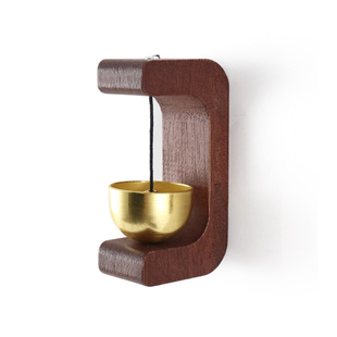 吸门式铜铃入户多巴胺门铃风铃简约清脆进门提醒铃铛礼物门挂装饰