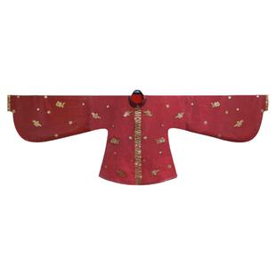 明制 立领对襟琵琶袖短袄女童牛皮纸汉服纸样DIY裁剪图纸样板打版