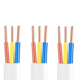 国标白色电缆线电线家用软线护套2/3芯1.5 2.5 4 6平方三相电源线