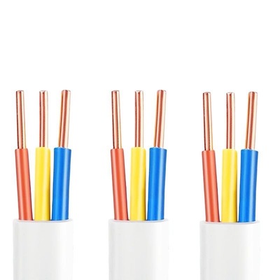 国标白色电缆线电线家用软线护套2/3芯1.5 2.5 4 6平方三相电源线