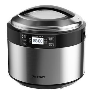 天际电炖锅不锈钢隔水炖盅家用大容量陶瓷养生锅煲汤煮粥燕窝甜品