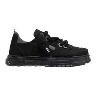 OETZI冰人低帮帆布鞋男春秋季丑萌女鞋复古憨憨鞋 专柜同款厚底