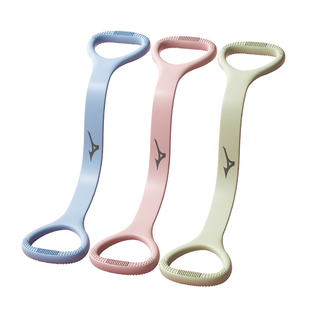 美津浓 8字拉力器女弹力带拉力绳家用健身瑜伽拉伸拉筋拉背练背