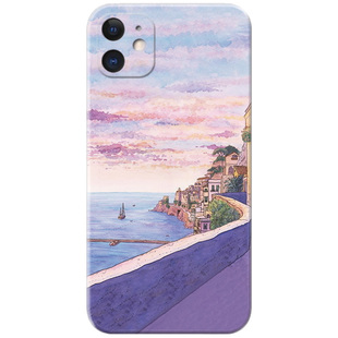 想去海边适用iPhone11苹果12手机壳13文艺风17Air/14油画15promax女生mini小清新16plus女款迷你新款软
