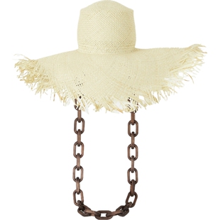 【38焕新周】Eugenia Kim 女士带缀饰编织草遮阳帽