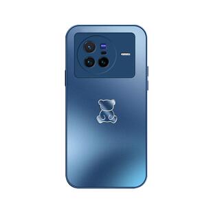 适用vivox80手机壳新款x80pro新款手机套磨砂玻璃vivo超薄防摔镜头全包高级感潮男女情侣个性ins创意保护套