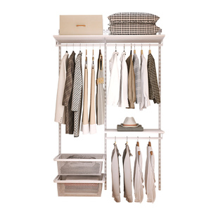 美达斯范洛/Fano卧室衣柜1.3米宽金属衣帽间现代简约小户型挂衣柜