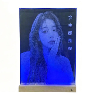 非遗锤子玻璃画礼物定制照片创意敲击画情侣生日纪念礼品画手工