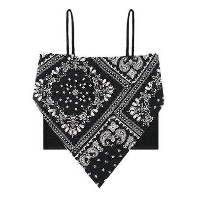 甜辣腰果花肚兜吊带背心