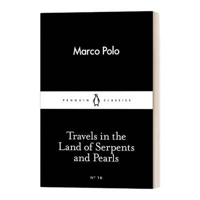 英文原版 Travels in the Land of Serpents and Pearls 马可·波罗 蛇地之旅 小黑书 英文版 进口英语原版书籍