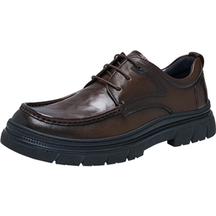 天美意鞋子男鞋商场同款通勤厚底复古风男休闲鞋EWW01DM4