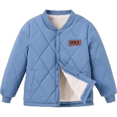 冬季款儿童一体棉服内胆加绒加厚中大童男童女童棉袄学生校服神器