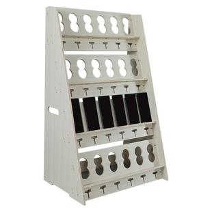 大行距桌面6.5寸大屏多台手机放置架木架立放竖放收纳挂机不顶线