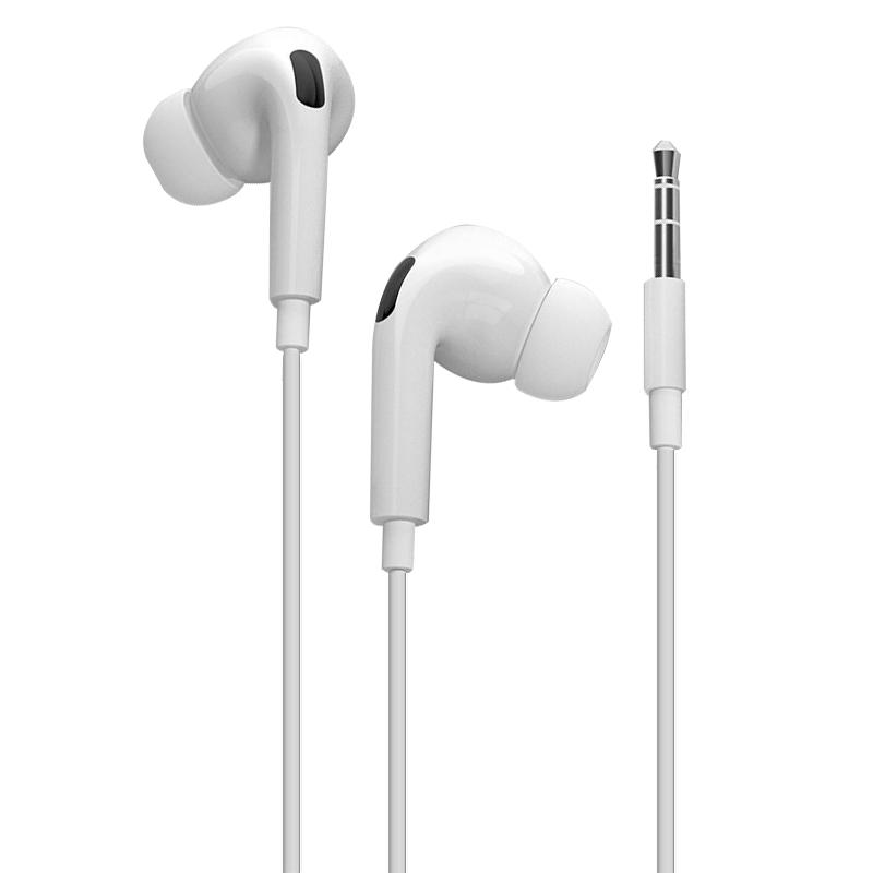 声卡专用监听耳机 3.5mm加长白色2米 入耳式不漏音高清音质重低音