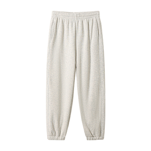 加绒加厚运动裤女2025新款卫裤秋冬休闲裤羊羔绒束脚棉裤冬季裤子