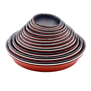 生长魔励花盆托盘圆形树脂塑料花盆加深垫底座接水盘花托圆形底托