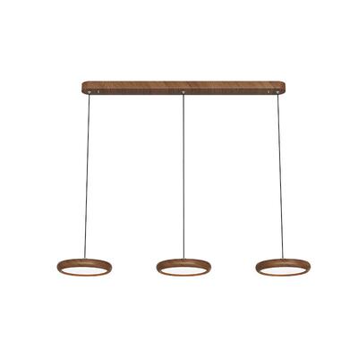 箭牌胡桃木护眼餐厅吊灯中山灯具