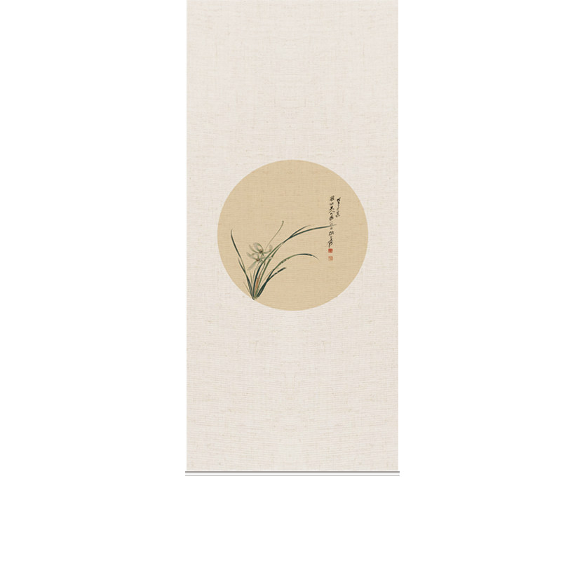 亚麻遮光隔断升降卷帘软屏风