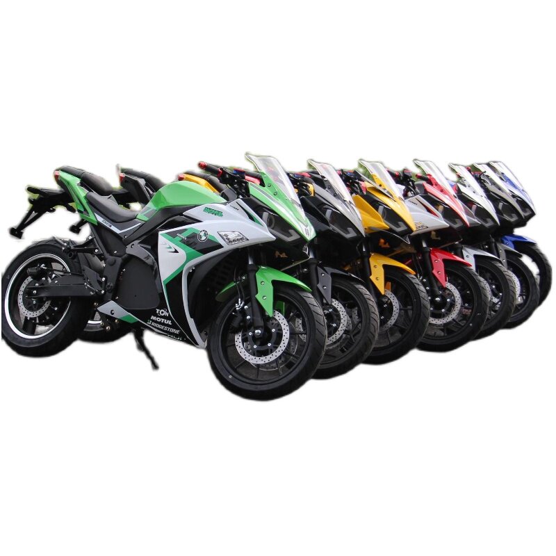 新款R3电动跑车摩托车72V6成人大功率高速趴赛油改电大型长途酷车