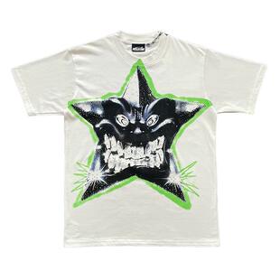 Hellstar Studios Smiling star T-Shirt 烫钻印花休闲短袖T恤
