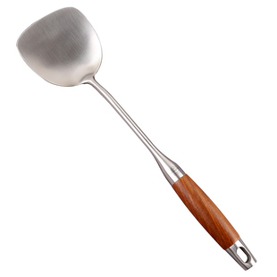 香港陈枝支记锅铲汤勺漏勺 家用花梨木手柄304不锈钢炒菜铲子勺子