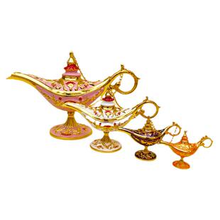 阿拉丁神灯壶桌面摆件礼物敦煌许愿灯金属家居装饰乔迁旅游纪念品