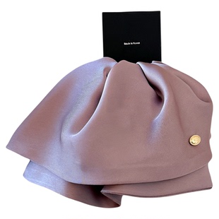 韩版缎面裙摆抓夹女2025新款高端发夹后脑勺马尾夹显发量夹子头饰