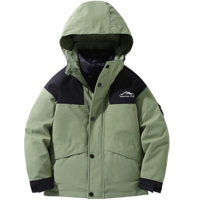 雅鹿男童儿童羽绒服冲锋衣三合一