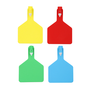 耐尔尼进口牛耳标识别牌耳号牌连体耳标单片式一体式大号奶牛耳标