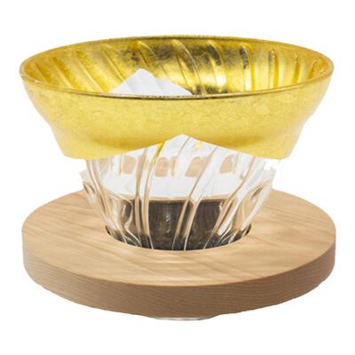 HARIO耐热玻璃过滤杯金箔