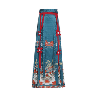 明制汉服女成人2025新款秋冬季加厚拜年服马面裙古风仙气女装刺绣