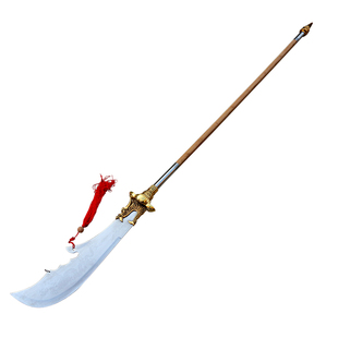 关羽关公刀红缨枪兵器武术真刀金属太极春秋大刀青龙偃月刀未开刃