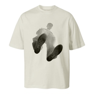 【品牌现货】VISVIM WINGS夏季休闲宽松印花T恤男百搭上衣短袖