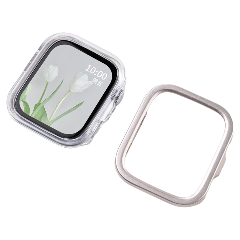 适用于华为fit4保护壳半包镂空watch fit4智能运动手表保护套FIT 4pro防摔耐磨表壳四周防护时尚简约潮流配