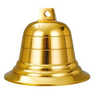 铜铃铛挂件铜钟吊钟西洋钟光面铜风铃上市挂钟学校上课警钟装饰品