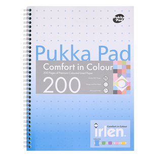 英国pukkaPad普卡简约A4彩色内页笔记本美式易撕双面线圈加厚本子
