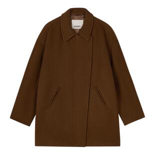 ISABEL MARANT 秋冬EVELINE优雅简约棕色女式大衣
